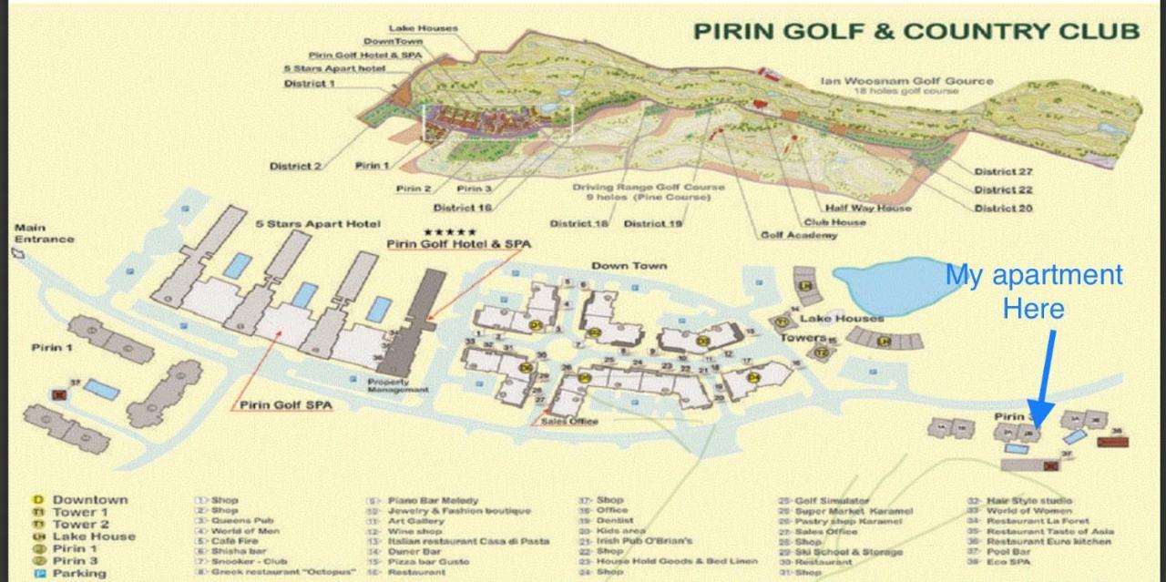 Entire Private Apartment In Pirin Golf & Country Club 班斯科 外观 照片